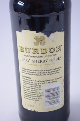 Lot 93 - Burdon Dry Fino Sherry, 70cl bottle