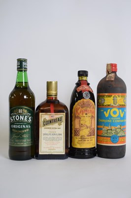 Lot 147 - Mixed Lot: four bottles Stones Original Green...