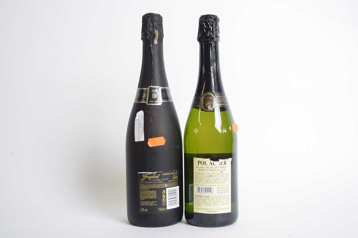 Lot 203 - Two bottles: Freixenet Brut Cava 2010 and Brut...