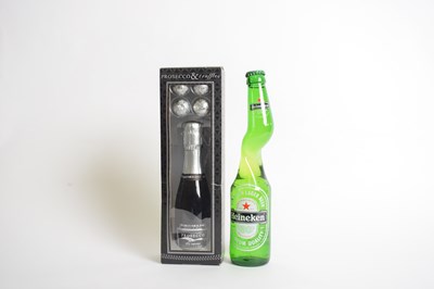 Lot 204 - Boxed mini bottle of Prosecco and truffles,...