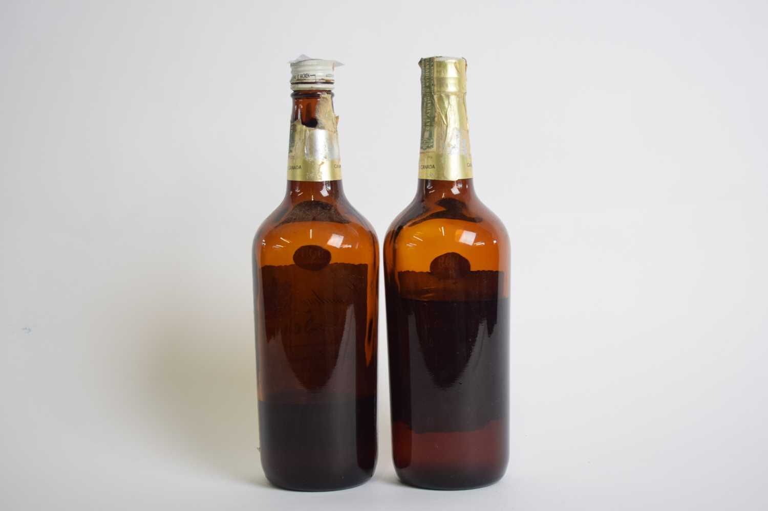 Lot 85 - Two bottles Canadian Schenley Selected whiskey,...