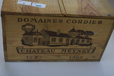 Lot 4 - Twelve bottles Chateau Meyney Domaines Cordier...