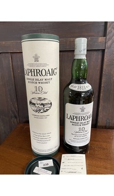 Lot 239 - One bottle Laphroaig Single Islay Malt Scotch...