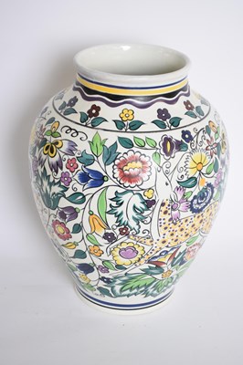 Lot 89 - A Poole pottery vase the baluster body with a...