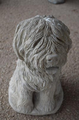 Lot 25c - Composite garden ornament formed as a shaggy...