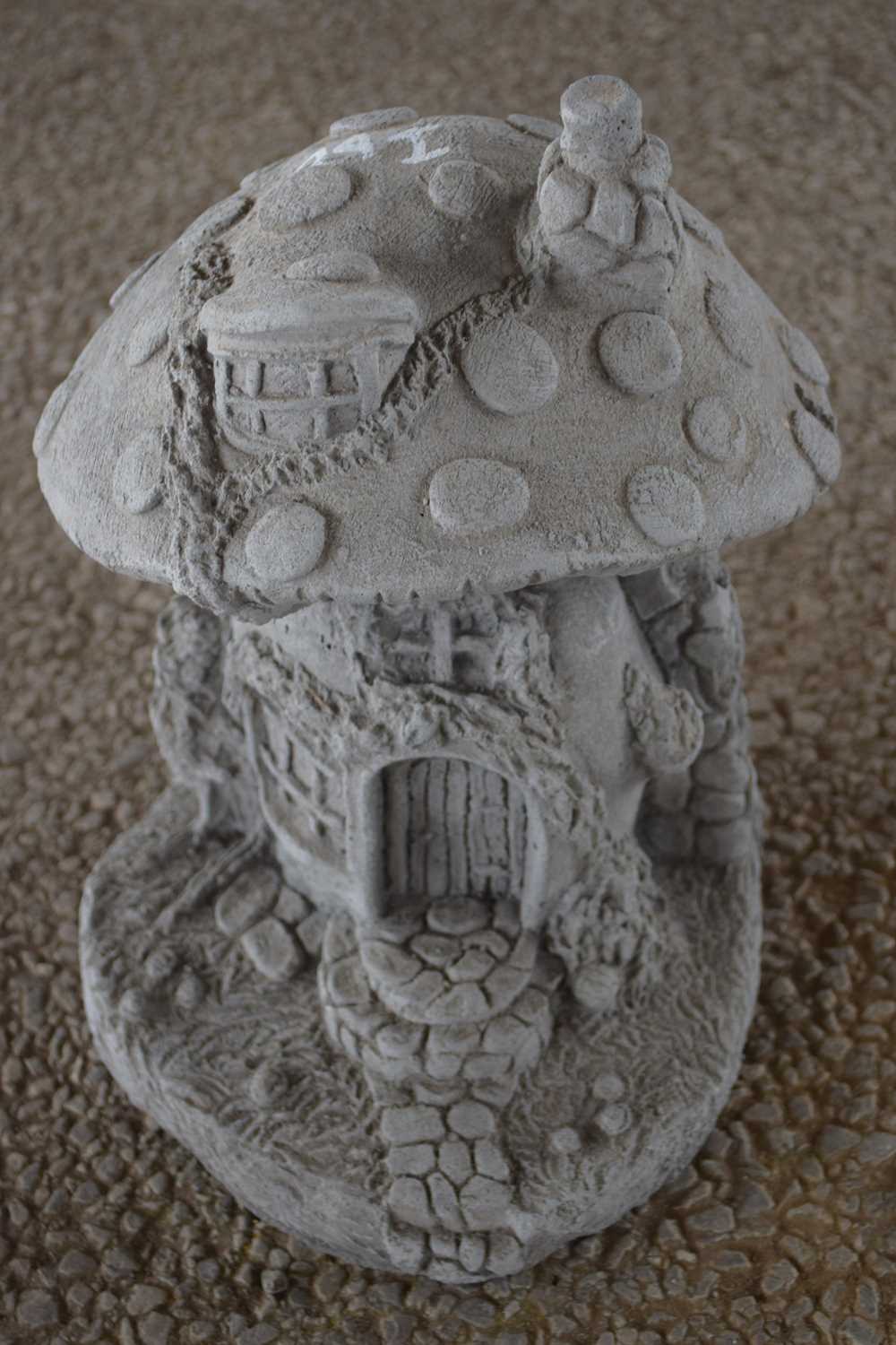 Lot 28 - Composite pixie house/toadstool, height approx...