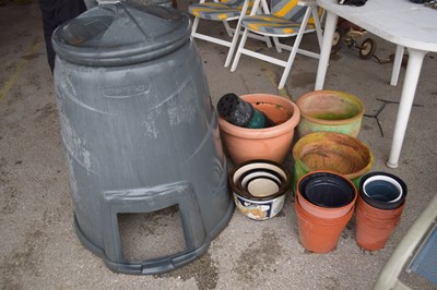 Lot 143a - Quantity of plastic garden plant pots,...