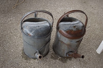Lot 152a - Two galvanised watering cans