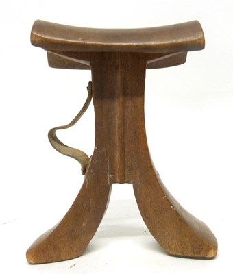 Lot 202 - A Kenyan Pokot plain wooden headrest