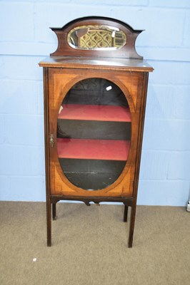 Lot 253 - Edwardian mahogany and inlaid music cabinet...