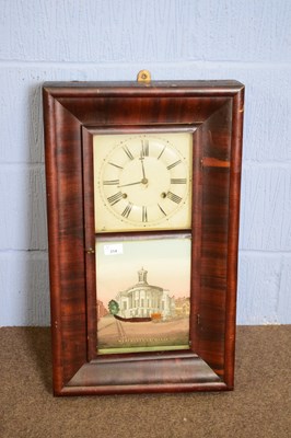 Lot 314 - Late 19th century American wall clock by E C...