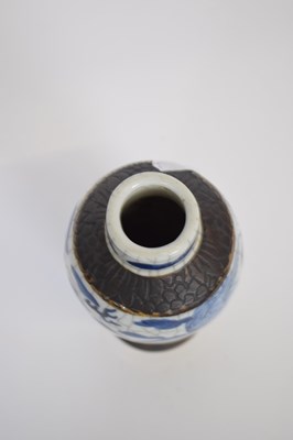Lot 3 - Chinese porcelain crackle ware vase of...