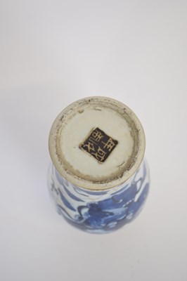 Lot 3 - Chinese porcelain crackle ware vase of...