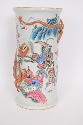 Lot 17 - Late 19th century Chinese porcelain vase...