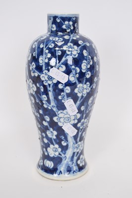 Lot 27 - 19th century Chinese porcelain vase, the blue...