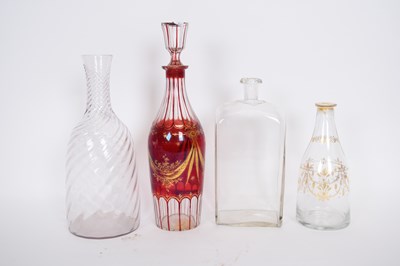 Lot 45 - Group of decanters including a Regency example...