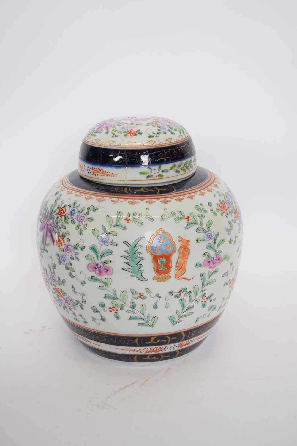 Lot 60 - Samson Porcelain Chinese armorial style ginger...