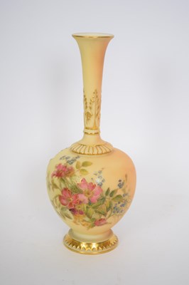 Lot 111 - Royal Worcester vase, the blush ground...