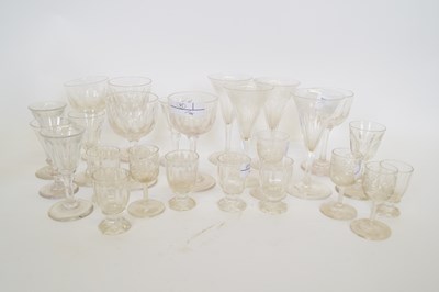 Lot 124 - Quantity of Victorian glass wares, small...