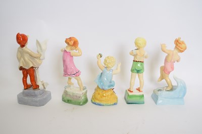 Lot 131 - Group of Royal Worcester figures including two...