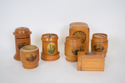 Lot 188 - Quantity of Mauchline ware items including...