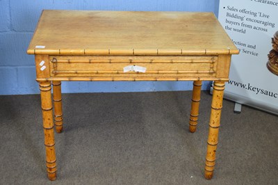Lot 335 - 19th century faux bamboo and maple veneered...