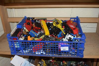 Lot 501 - BOX VARIOUS MATCHBOX AND OTHER TOY VEHICLES