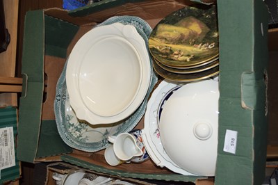 Lot 518 - ONE BOX CERAMICS TO INCLUDE COALPORT ENGLISH...