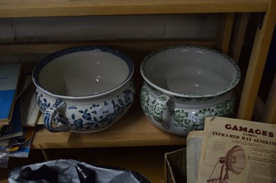 Lot 550 - TWO VICTORIAN CHAMBER POTS