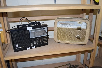 Lot 574 - VINTAGE GRUNDIG RADIO AND ONE OTHER (2)