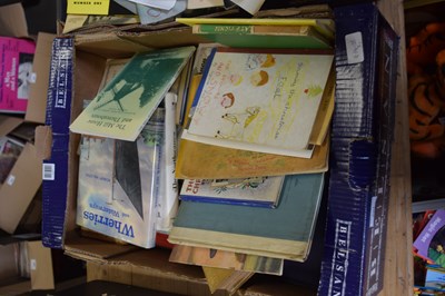 Lot 607 - ONE BOX VARIOUS BOOKS AND EPHEMERA TO INCLUDE...