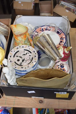 Lot 608 - ONE BOX VARIOUS MIXED WARES TO INCLUDE...