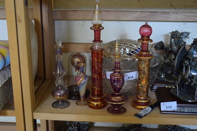 Lot 634 - COLLECTION OF VARIOUS MODERN GLASS SCENT...