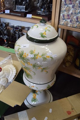 Lot 641 - LARGE CERAMIC COVERED JAR