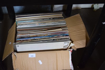 Lot 650 - ONE BOX OF MXIED RECORDS