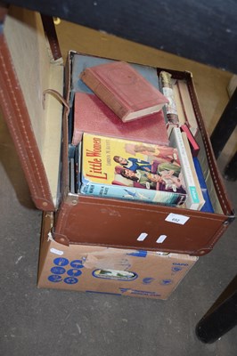 Lot 652 - ONE CASE AND ONE SMALL BOX OF MIXED BOOKS (2)