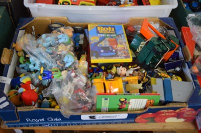 Lot 657 - ONE BOX BOB THE BUILDER TOY FIGURES, DVDS ETC