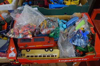 Lot 659 - ONE BOX VARIOUS MIXED PLASTIC TOY FIGURES,...