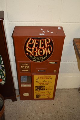 Lot 311 - COIN OPERATED PEEP-SHOW MACHINE, 42CM WIDE