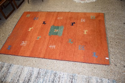 Lot 410 - MODERN FLOOR RUG DECORATED WITH STYLISED...