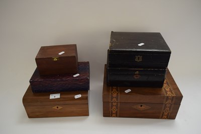 Lot 9 - COLLECTION OF VARIOUS BOXES TO INCLUDE INLAID...