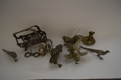 Lot 35 - MIXED LOT SILVER PLATED PHEASANTS AND...