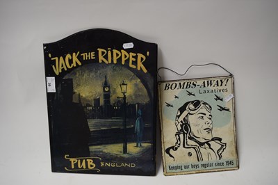 Lot 39 - TWO CONTEMPORARY ADVERTISING SIGNS 'JACK THE...