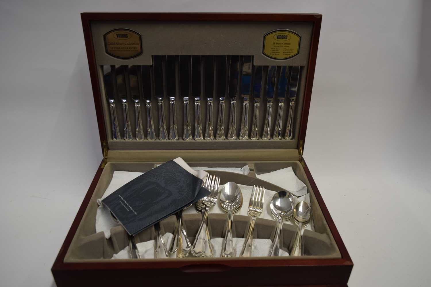 Lot 42 - VINERS SILVER PLATED CANTEEN OF CUTLERY
