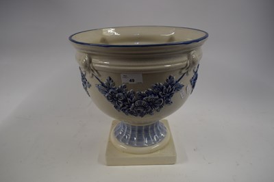 Lot 49 - MODERN BLUE AND WHITE JARDINIERE