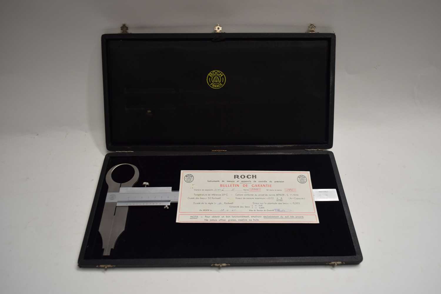Lot 105 - ROCH FRANCE PRECISION CALIPERS IN FITTED CASE...