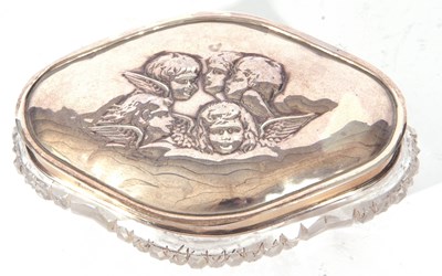 Lot 32 - Late 19th/early 20th century silver and clear...