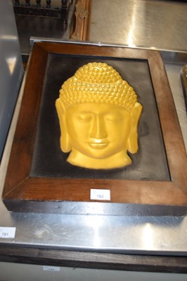 Lot 782 - CONTEMPORARY CONCAVE WALL PLAQUE - BUDDHA'S...