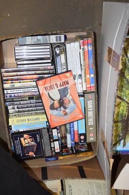 Lot 827 - ONE BOX CDS AND DVDS