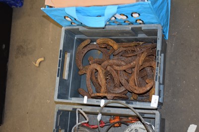 Lot 874 - BOX OF HORSE SHOES